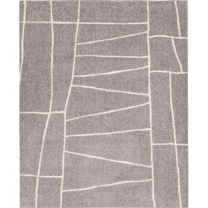 ラグマット/絨毯 (約190×190cm ライトグレー) ホットカーペット対応 オールシーズン 日本製 『ジオーニ』 プレーベル |b04
