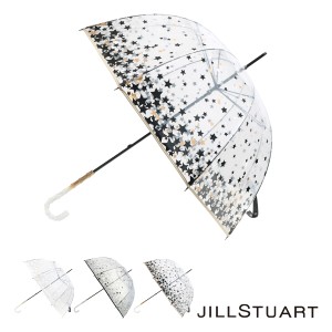 【レビュー投稿で+5％還元】ジルスチュアート 長傘 雨傘 ビニール傘 レディース11014 JILLSTUART ギフト プレゼント 星 スター 深張り ブ