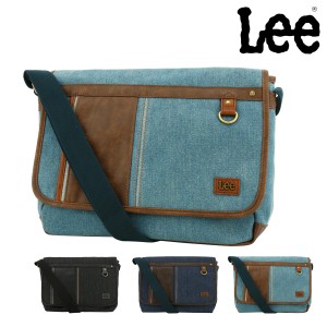 【レビュー投稿で+5％還元】Lee ショルダーバッグ symbole メンズ レディース 320-3266 リー 斜め掛け かぶせ 撥水 デニム 大きめ 母の日