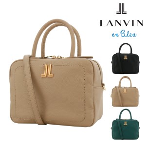 【レビュー投稿で+5％還元】ランバンオンブルー ハンドバッグ レディース 本革 レトレ 483720 LANVIN en Bleu 2WAY ショルダーバッグ ミ