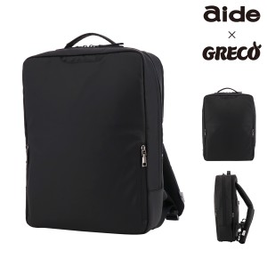 【レビュー投稿で+5％還元】アイド リュック グレコ スクエアリュック B4 メンズ AIGR-03 aide Square Rucksack-M ビジネスリュック バッ