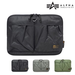 【レビュー投稿で+5％還元】アルファインダストリーズ クラッチバッグ 13インチPC対応 メンズ 66014 ALPHA INDUSTRIES ナイロン PCケース