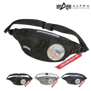 【レビュー投稿で+5％還元】アルファインダストリーズ ウエストバッグ メンズ 66031 ALPHA INDUSTRIES Patch Design ボディバッグ ウエス