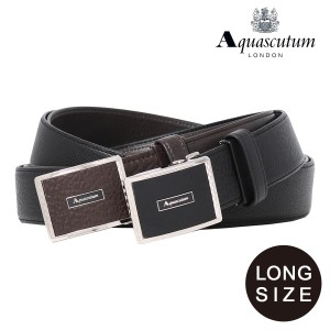 【レビュー投稿で+5％還元】アクアスキュータム ベルト ロングサイズ メンズ 410013L Aquascutum｜本革 レザー ブランド ギフト プレゼン