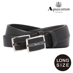 【レビュー投稿で+5％還元】アクアスキュータム ベルト ロングサイズ メンズ 415010L Aquascutum｜本革 レザー ブランド ギフト プレゼン