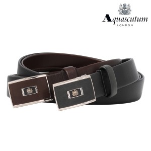 【レビュー投稿で+5％還元】アクアスキュータム ベルト メンズ 420010 Aquascutum｜本革 レザー ブランド ギフト プレゼント 紳士 男性用