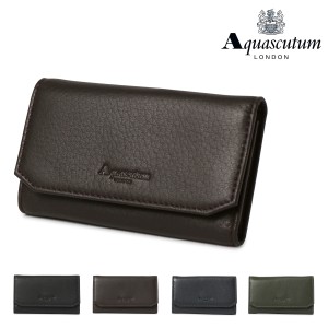 【レビュー投稿で+5％還元】アクアスキュータム キーケース メンズ ブラッドフォード 11090122 Aquascutum｜本革 レザー 鹿革