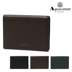 【レビュー投稿で+5％還元】アクアスキュータム パスケース メンズ 本革 オールダム 3065219 Aquascutum 牛革 レザー