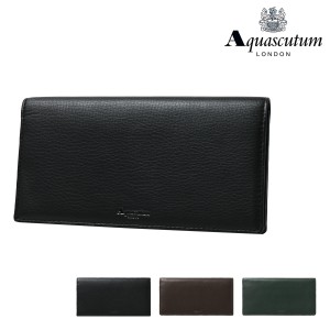 【レビュー投稿で+5％還元】アクアスキュータム 長財布 メンズ 本革 オールダム 3140119 Aquascutum 牛革 レザー