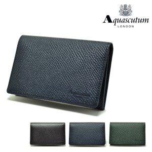 【レビュー投稿で+5％還元】アクアスキュータム 名刺入れ メンズ リバプール 9120121 Aquascutum｜撥水 カードケース 本革 レザー 日本製