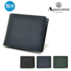 【レビュー投稿で+5％還元】アクアスキュータム 二つ折り財布 メンズ リバプール 9200121 Aquascutum｜撥水 本革 レザー 日本製