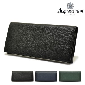 【レビュー投稿で+5％還元】アクアスキュータム 長財布 かぶせ メンズ リバプール 9220121 Aquascutum｜撥水 本革 レザー 日本製