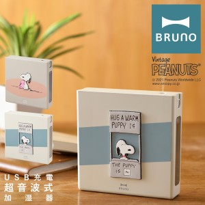 【レビュー投稿で+5％還元】ブルーノ ピーナッツ 加湿器 BDE058 BRUNO PEANUTS｜充電式 パーソナル加湿器 超音波式 アロマウォーター対応