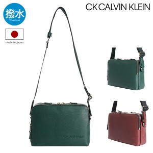 シーケー カルバンクライン ショルダーバッグ 横型 撥水 本革 メンズ 日本製 803132 ロック CK CALVIN KLEIN ミニショルダー レザー 牛革