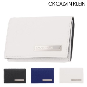 【レビュー投稿で+5％還元】シーケー カルバンクライン 名刺入れ コモン 本革 レザー メンズ 824613 CK CALVIN KLEIN 牛革 common