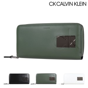 【レビュー投稿で+5％還元】シーケー カルバンクライン 長財布 本革 レザー メンズ 837607 バンシー CK CALVIN KLEIN 大容量 ラウンドフ