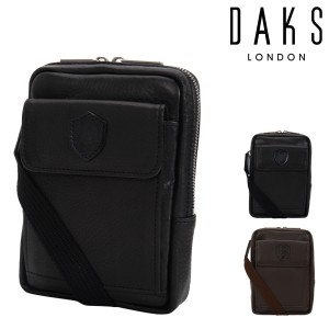 【レビュー投稿で+5％還元】ダックス ショルダーバッグ DA29215 DAKS メディスンバッグ 本革 2WAY メンズ