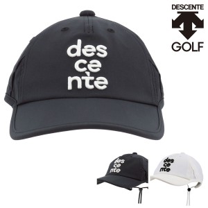 デサント ゴルフ キャップ 帽子 レディース DGCXJC04 DESCENTE GOLF はっ水キャップ 軽量 吸汗速乾 抗菌防臭 サイズ調節可能