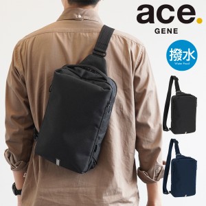 【レビュー投稿で+5％還元】エースジーン ボディバッグ ハンスリーSD メンズ 62883 ace.GENE 撥水 ミニマリスト