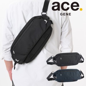 【レビュー投稿で+5％還元】エースジーン ボディバッグ B5 メンズ クロスリングCB 68022 ace.GENE | 軽量 強靭 スリングバッグ 拡張  撥