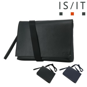 【レビュー投稿で+5％還元】イズイット クラッチバッグ ショルダーバッグ 2WAY メンズ 935112 ハンソン ISIT IS/IT 冠婚葬祭 軽量