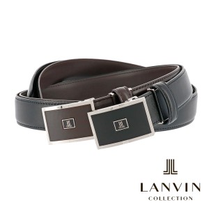 【レビュー投稿で+5％還元】ランバンコレクション ベルト 牛革 本革 レザー メンズ jlmb5300 LANVIN COLLECTION ビジネス プレゼント 通