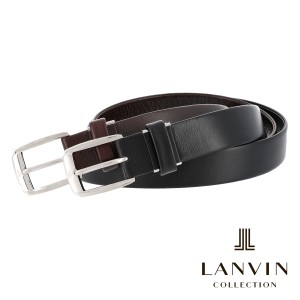 【レビュー投稿で+5％還元】ランバンコレクション ベルト 牛革 本革 レザー メンズ jlmb5310 LANVIN COLLECTION ビジネス 中間フリー プ