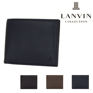 【レビュー投稿で+5％還元】ランバンコレクション 二つ折り財布 ディアスキン JLMW8DS1 LANVIN COLLECTION 札入れ 本革 メンズ