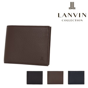 【レビュー投稿で+5％還元】ランバンコレクション 二つ折り財布 ディアスキン JLMW8DS2 LANVIN COLLECTION 札入れ 本革 メンズ