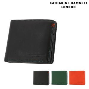 【レビュー投稿で+5％還元】キャサリンハムネット 二つ折り財布 本革 メンズ 490-50701 MINERAL KATHARINE HAMNETT 牛革