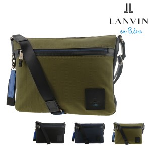 【レビュー投稿で+5％還元】ランバンオンブルー ショルダーバッグ B5 横型 メンズ 530112 リール LANVIN en Bleu 通勤 斜め掛け