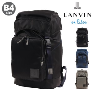 【レビュー投稿で+5％還元】ランバンオンブルー リュック 撥水 ショート メンズ 541701 LANVIN en Bleu | リュックサック ビジネスリュッ