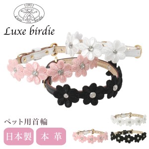 【レビュー投稿で+5％還元】リュクスバーディ 首輪 犬用 Mサイズ 小型犬 日本製 本革 Luxebirdie 9330 プリシラカラー 25サイズ おしゃれ