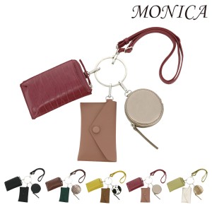 【レビュー投稿で+5％還元】モニカ 3連ポーチ ショルダーバッグ  MONI-1016A MONICA スマホポーチ  ポシェット レディース ミニバッグ マ