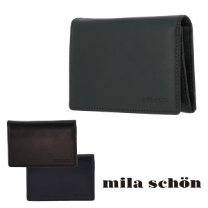 【レビュー投稿で+5％還元】ミラショーン パスケース カーフレザー CALF LEATHER MSMW7JP1 mila schon 定期入れ カードケース 牛革 メン