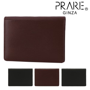 【レビュー投稿で+5％還元】プレリー ギンザ IDカードホルダー ボックスカーフ メンズ  NP56495 日本製 PRAIRIE GINZA 牛革 本革 カーフ