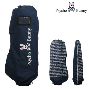 サイコバニー ゴルフ トラベルカバー 9型キャディバッグ収納 メンズ レディース PBMG3SK3 Psycho Bunny GOLF PB LINE LOGO キャディバッ