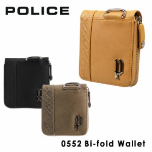 【レビュー投稿で+5％還元】ポリス POLICE 二つ折り財布 PA56102 0552 イタリアンレザー 財布 ラウンドファスナー メンズ