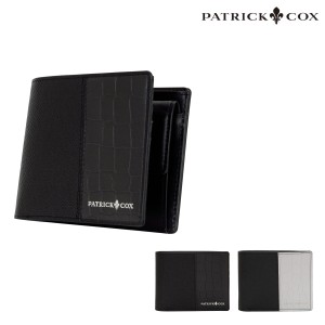 【レビュー投稿で+5％還元】パトリックコックス 二つ折り財布 エンボスレザーコンビネーション PXMW0PS2 PATRICKCOX 札入れ 本革 メンズ 