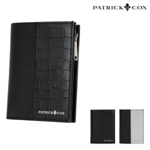 【レビュー投稿で+5％還元】パトリックコックス 縦型折り財布 二つ折り財布 エンボスレザーコンビネーション PXMW0PS4 PATRICKCOX 札入れ