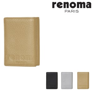 【レビュー投稿で+5％還元】レノマ パリス 三つ折り財布 グリッター 467604 RENOMA PARIS 牛革 メンズ