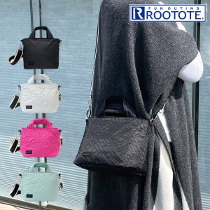 【レビュー投稿で+5％還元】ルートート トートバッグ レディース 1389 ROOTOTE ミニトート 2WAY ショルダーバッグ LT BR タイリングキル