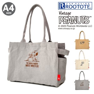 【レビュー投稿で+5％還元】ルートート ピーナッツ トートバッグ MEDIUM A4 レディース 8090 ROOTOTE PEANUTS スヌーピー 肩掛け 軽量 リ