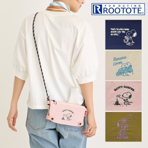 スヌーピー ルートート ショルダーバッグ ミニショルダー レディース 8608 ROOTOTE ピーナッツ | サコッシュ 軽量 ウォッシャブル 保冷 