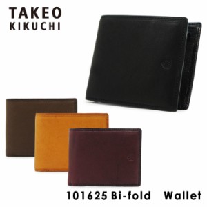 【レビュー投稿で+5％還元】タケオキクチ 二つ折り財布 クロード 羊革 メンズ 101625 TAKEO KIKUCHI 小銭入れ シープスキン レザー ブラ