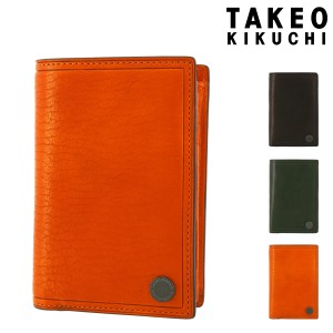 【レビュー投稿で+5％還元】タケオキクチ セミ長財布 本革 コイン 730616 メンズTAKEO KIKUCHI  二つ折り財布 Box型小銭入れ 牛革 レザー