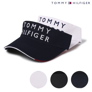 【レビュー投稿で+5％還元】トミーヒルフィガー ゴルフ サンバイザー 帽子 レディースTHMB225F Tommy Hilfiger│コットン サイズ調節可能