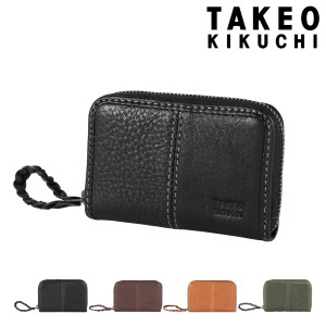 【レビュー投稿で+5％還元】タケオキクチ 財布 小銭入れ グラスゴー メンズ 12090122 TAKEO KIKUCHI｜本革 レザー ラウンドファスナー コ