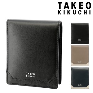 【レビュー投稿で+5％還元】タケオキクチ 二つ折り財布 エレガンス メンズ 4130120 TAKEO KIKUCHI 財布 牛革 本革 レザー