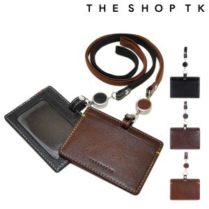 【レビュー投稿で+5％還元】ザ・ショップ・ティーケー パスケース 本革 メンズ 3055322 ルーチェ THE SHOP TK リール付き IDケース 定期